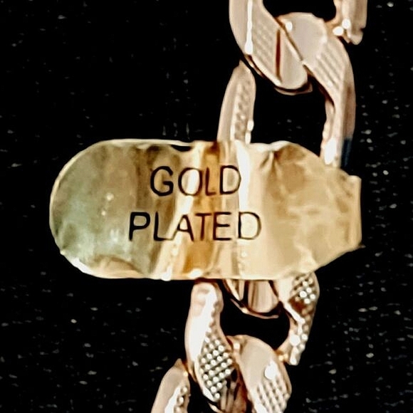 CHUNKY FIGARO CHAIN GOLD PLATED (11.3mm) UNISEX - Picture 6 of 9